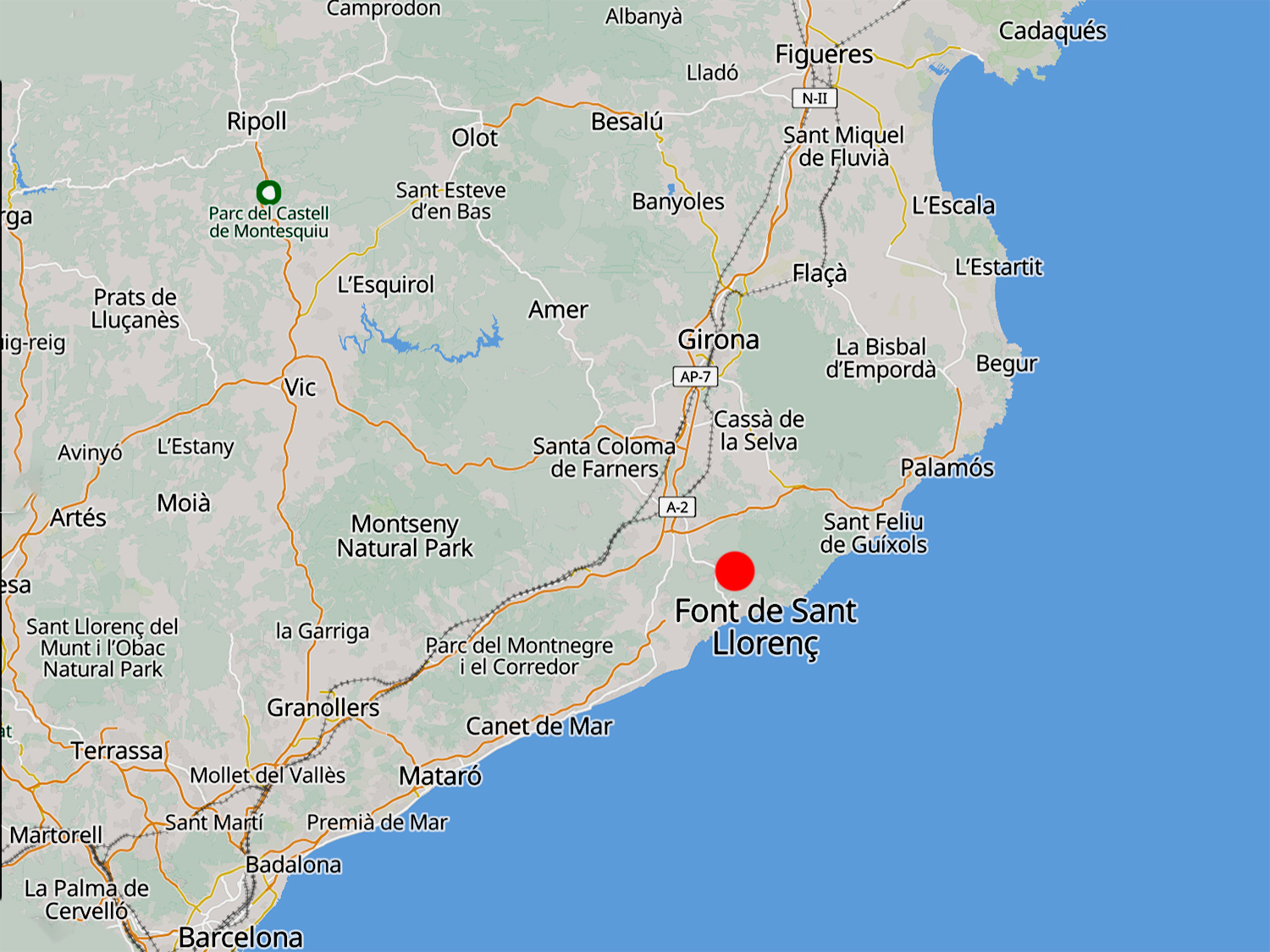 Ruime woning in Font de Sant Lloren Lloret de Mar te koop voor 575.000 euro