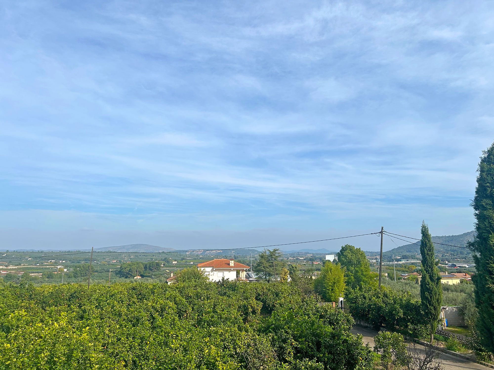 Enguera villa met dubbele wooneenheid, groot zwembad en veel sinaasappels voor 360.000 euro