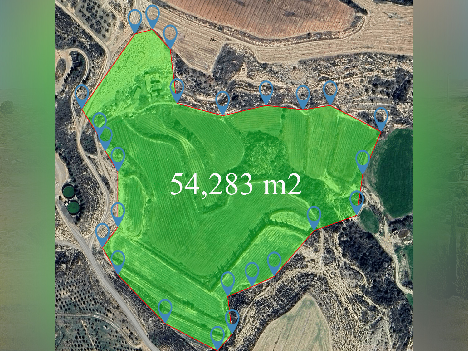 Finca op 54,283 m2 grond te koop aan de rivier de Ebro in Caspe