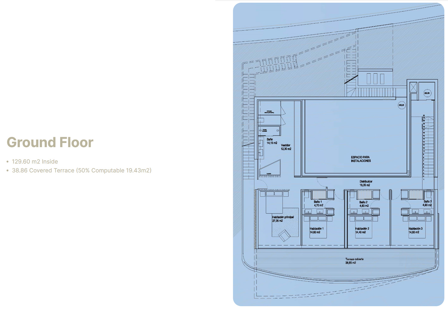 4 slaapkamer, 4 badkamer paleis van 331 m2 met panoramisch zeezicht!!